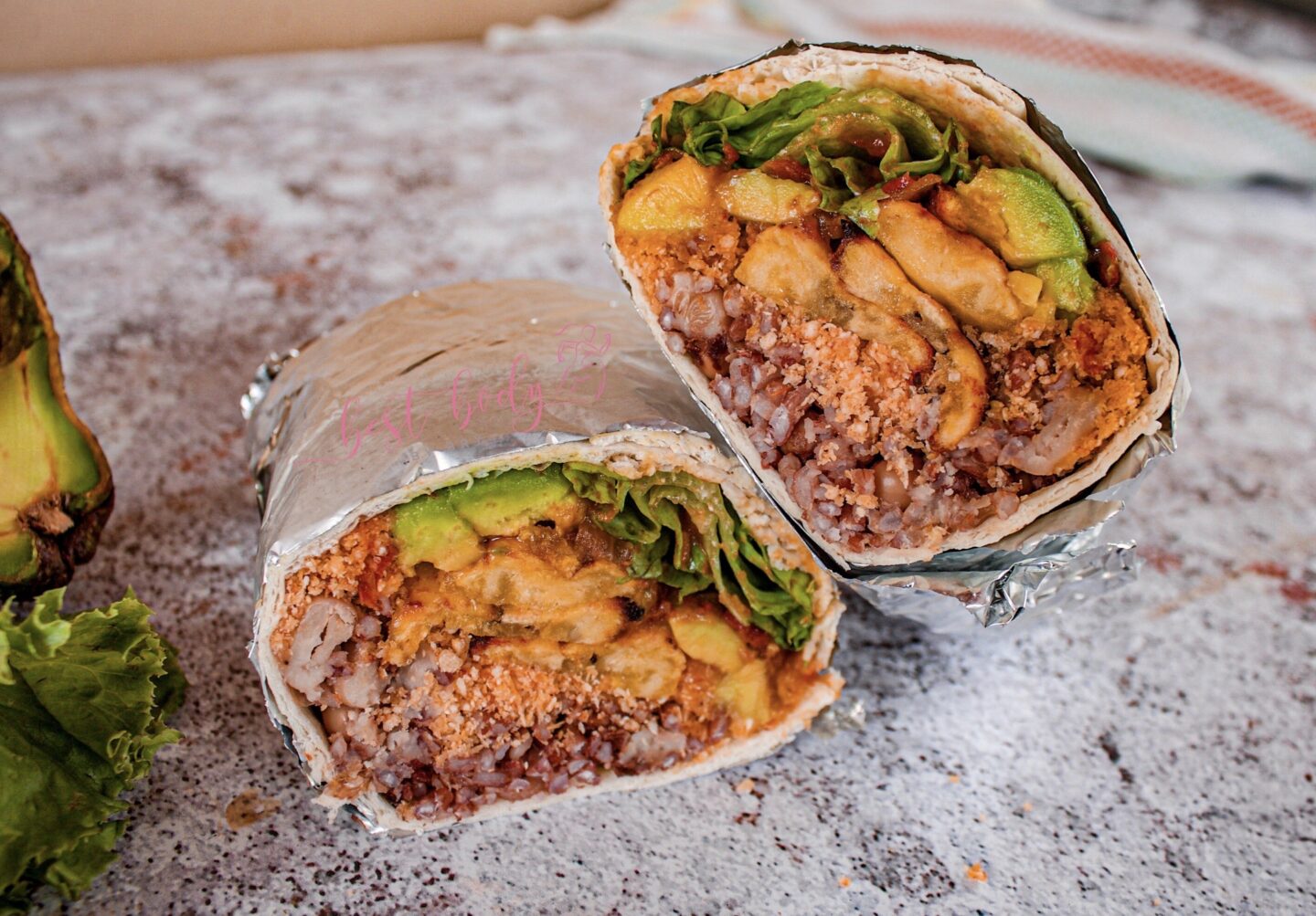 Vegan Waakye Burrito - BEST BODY AFRICA